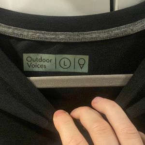 Outdoor Voices Polyester Black Sweatshirt